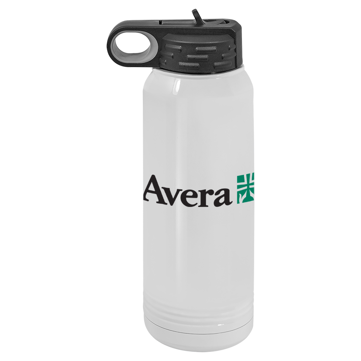 White Insulated Squeeze Bottle (30 oz)